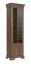 Vitrine Sentis 17, Farbe: Dunkelbraun - 193 x 58 x 40 cm (H x B x T)