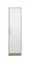 Garderobenschrank schmal, Farbe: Weiß / Eiche - Abmessungen: 190 x 50 x 56 cm (H x B x T) Abbildung