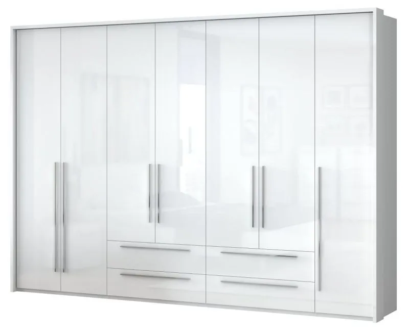 Schlafzimmer - Kleiderschrank Hochglanz mit Rahmen Abbildung