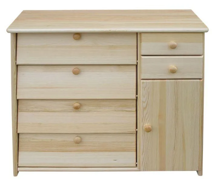 Massivholz-Schuhschrank, Farbe: Natur 80x90x40 cm Abbildung