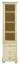 Bücherregal Bücherschrank Büchervitrine - 45 cm breit, Kiefer Holz-Massiv, Optik: Natur Abbildung