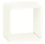Jugendzimmer - Hängeregal / Wandregal Greeley 18, Farbe: Weiß - Abmessungen: 30 x 30 x 20 cm (H x B x T)