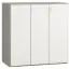 Kommode Bellaco 10, Farbe: Grau / Weiß - Abmessungen: 92 x 90 x 47 cm (H x B x T)