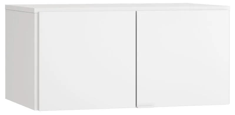 Aufsatz für zweitürigen Kleiderschrank Invernada, Farbe: Weiß - Abmessungen: 45 x 93 x 57 cm (H x B x T)