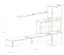 Moderne Wohnwand Balestrand 291, Farbe: Grau - Abmessungen: 200 x 310 x 40 cm (H x B x T), mit Push-to-open Funktion