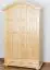 Kiefer-Schrank A-Qualität Massivholz Natur 224x133x60 cm Abbildung