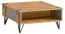 Couchtisch Atule 12, Farbe: Eiche / Grau - Abmessungen: 80 x 80 x 37 cm (B x T x H)