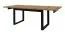 Esstisch ausziehbar Ourense 05, Farbe: Eiche Artisan / Schwarz - Abmessungen: 160-240 x 90 cm (B x T)