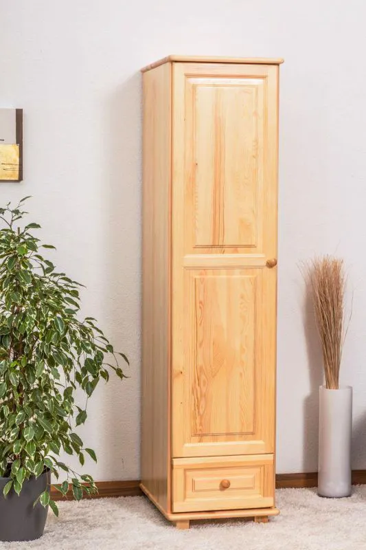 Garderobenschrank Landhaus, Farbe: Natur 190x47x60 cm Abbildung