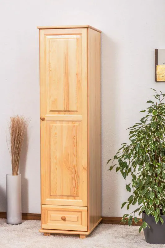 Garderobenschrank Kiefer, Farbe: Natur 190x47x60 cm Abbildung