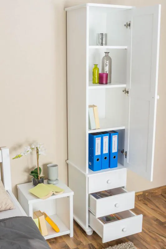 Flurschrank, Farbe: Weiß 195x45x42 cm Abbildung