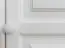 Massivholz Schlafzimmerschrank Kiefer, Farbe: Weiß 190x120x60 cm