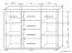Kommode Kerowagi 12, Farbe: Sonoma Eiche - Abmessungen: 105 x 140 x 41 cm (H x B x T)