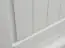 Vitrine Gyronde 14, Türanschlag rechts, Kiefer massiv Vollholz, weiß lackiert - 190 x 60 x 45 cm (H x B x T)