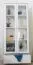 Regalschrank, Vitrine, 80 cm breit, Kiefer Holz-Massiv, Optik: Weiß Abbildung
