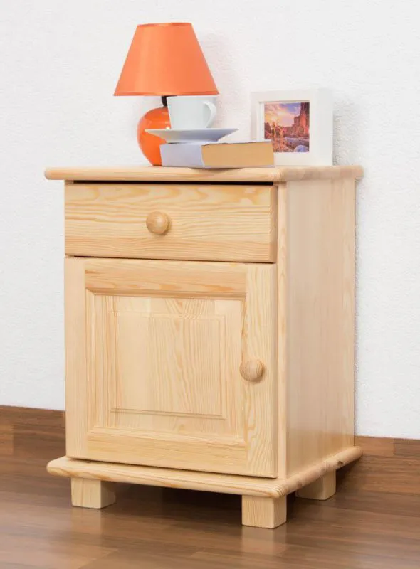 Nachtkommode Natur 55x42x35 (HxBxT) Kiefer massiv Abbildung
