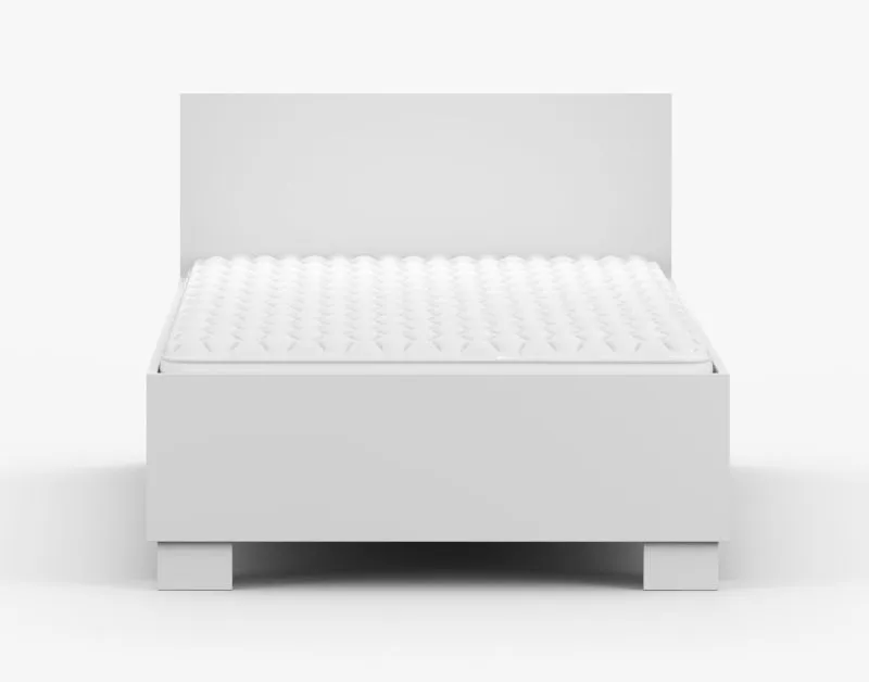 Kinder- und Jugendbett / Einzelbett | Weiß | Rahmen aus Massivholz | stilvoll | Smolikas 151 | inklusive Lattenrost | 90 x 200 cm