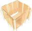 Sauna "Anders" SET mit bronzierter Tür - Farbe: Natur, Ofen externe Steuerung easy 9 kW - 231 x 196 x 198 cm (B x T x H)