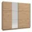 Breiter Kleiderschrank mit einer Spiegeltür Kule 11, Farbe: Eiche Artisan, zwei Kleiderstangen, 10 Fächer, Maße: 210 x 236,5 x 62,5 cm, ABS-Kanten
