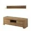 TV-Unterschrank mit einen Wandregal Totnes 12, Farbe: Eiche Riviera - Abmessungen: 50 x 155 x 47 cm (H x B x T)