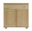 Sideboard mit 1 Schublade, Farbe: Natur, Breite: 100 cm - Küchenschrank, Anrichte, Sideboard Abbildung