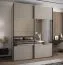 Kleiderschrank / Schiebetürenschrank | 2 Kleiderstangen | 245,5 x 190 x 64 cm | Spiegel | 11 Fächer | Soft-Close | 2 Schiebetüren | Farbe: Kaschmir