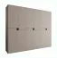 Drehtürenschrank | Kaschmir | 12 Drehtüren | 9 Fächer | 3 Kleiderstangen | 270 x 52 x 203 cm | hochwertig Verarbeitet | Soft-Close Funktion | Kleiderschrank | grifflose Türen
