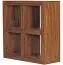 Niedriges Regal aus Sheesham Massivholz Apolo 157, Farbe: Sheesham - Abmessungen: 82 x 82 x 34 cm (H x B x T), gefertigt in Handarbei