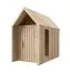 Gartenhütte mit Satteldach | Dreieckfenster | Naturbelassen | Außenmaße: 162,4 x 285,7 cm | Grundfläche: 4,64 m² | Skandinavischer Style | Malmö 31