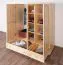 Kleiderschrank Holz natur 019 - Abmessung 190 x 120 x 60 cm (H x B x T)