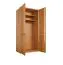 Kleiderschrank / Drehtürenschrank Fazenda 01, Farbe: Natur, Eiche teilmassiv – 222 x 104 x 61 cm (H x B x T)