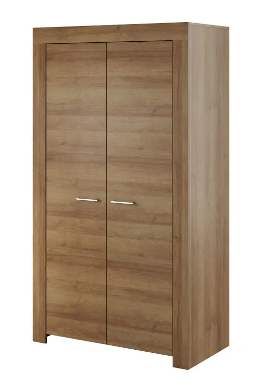 Schrank mit Kleiderstange Totnes 17, Farbe: Eiche Riviera - Abmessungen: 197 x 110 x 54 cm (H x B x T)