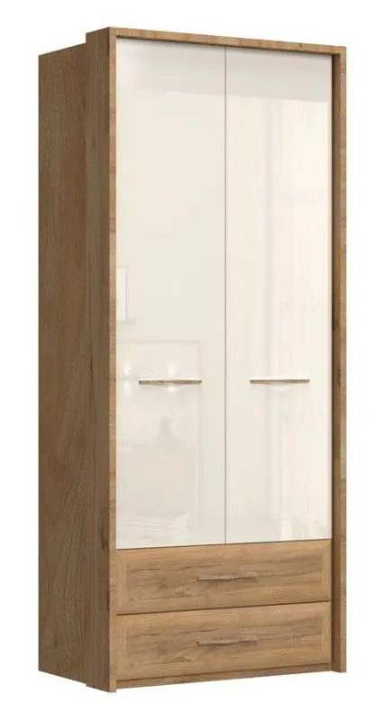 Kleiderschrank beige hochglanz Abbildung