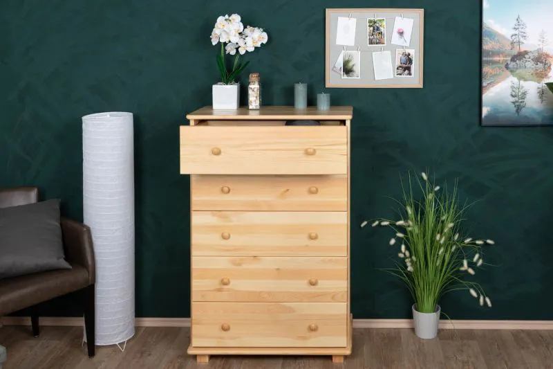 Kommode Massivholz 020 - Abmessung 122 x 80 x 42 cm (H x B x T)