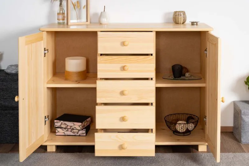 Kommode Massivholz 039 - Abmessung 85 x 118 x 42 cm (H x B x T)