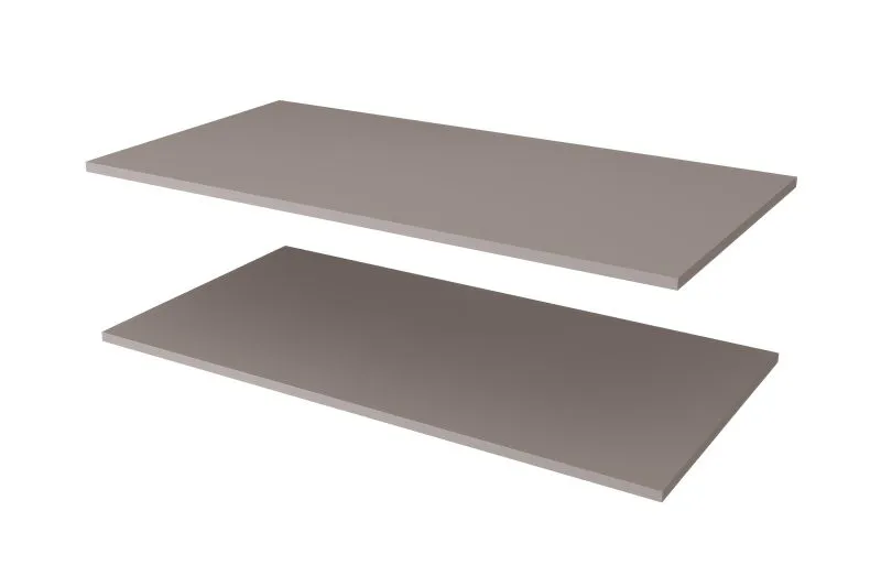 Holzeinlegeboden für Kleiderschrank Karim & Marieta | 2er Set | Farbe: Kaschmir | für Schränke mit der Breite: 80 cm