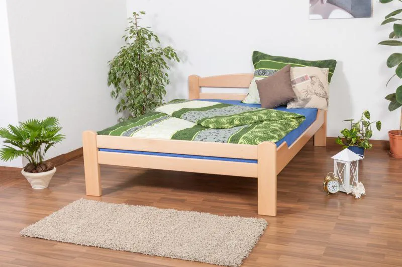 Bett 140 x 200 cm Buche Natur Abbildung