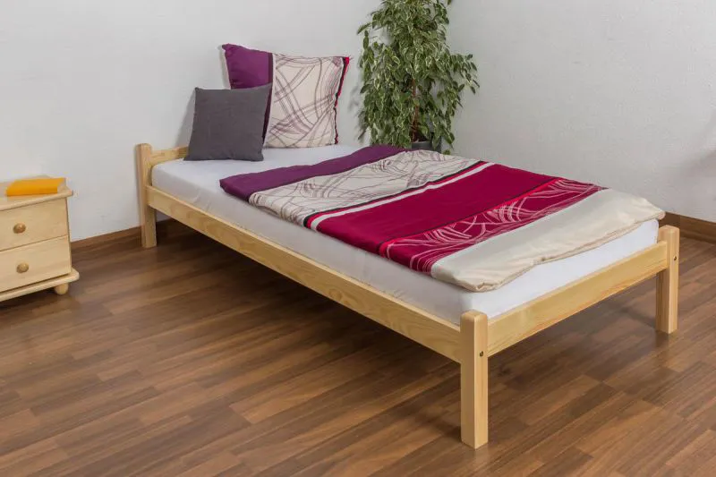 Kiefer Bett 90 x 200 cm Natur Abbildung