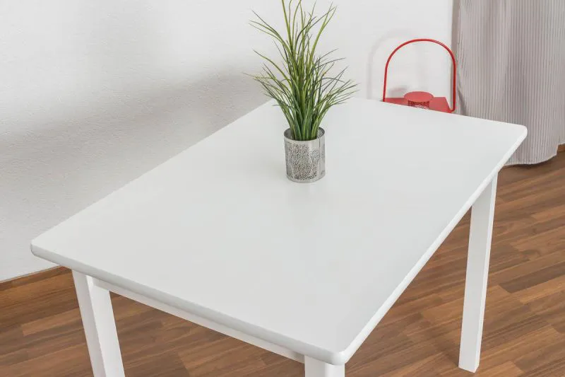 Esszimmertisch Esstisch 70x100 cm, Farbe: Weiß Abbildung