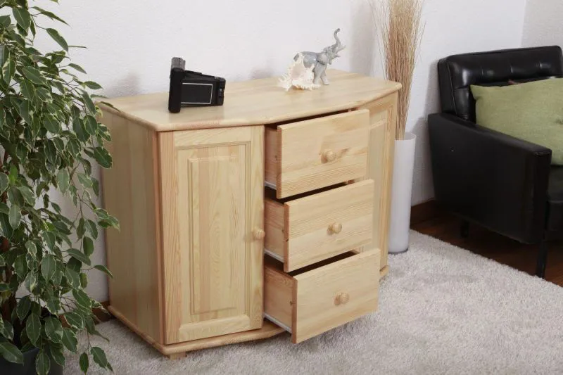 Sideboard, Kommode - Farbe: Natur, Breite: 100 cm Abbildung