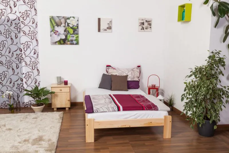 Holzbett Kiefer 120 x 200 cm Natur Abbildung