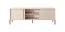 Kleines TV-Möbel mit zwei Türen Zaghouan 10, Farbe: Beige - Abmessungen: 53,5 x 153 x 39,5 cm (H x B x T)
