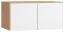 Aufsatz für zweitürigen Kleiderschrank Arbolita 17, Farbe: Eiche / Weiß - Abmessungen: 45 x 93 x 57 cm (H x B x T)
