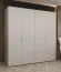 Drehtürenschrank mit 2 Meter breite Korab 32, Farbe: Kaschmir, vier Türen, Soft-Close-Funktion, zwei Fächer, Griffe: Kaschmir, zwei Kleiderstangen, Kleiderschrank