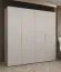 Kleiderschrank / Drehtürenschrank Korab 33, Farbe: Kaschmir, Griffe: Gold, zwei Fächer, 2 Meter breit, zwei Kleiderstangen, Soft-Close-Funktion, vier Türen