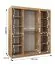 Schiebetürenschrank Lagginhorn 14, Farbe: Weiß, 1,8 Meter breit, Aluminiumschienen, eine Spiegeltür, Kleiderschrank, 10 Fächer, zwei Kleiderstangen