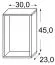 Hängeregal / Wandregal Catamarca 17, Farbe: Eiche Sonoma - 45 x 30 x 23 cm (H x B x T)
