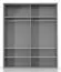 187 cm breiter Kleiderschrank mit 4 Türen | Farbe: Weiß Abbildung