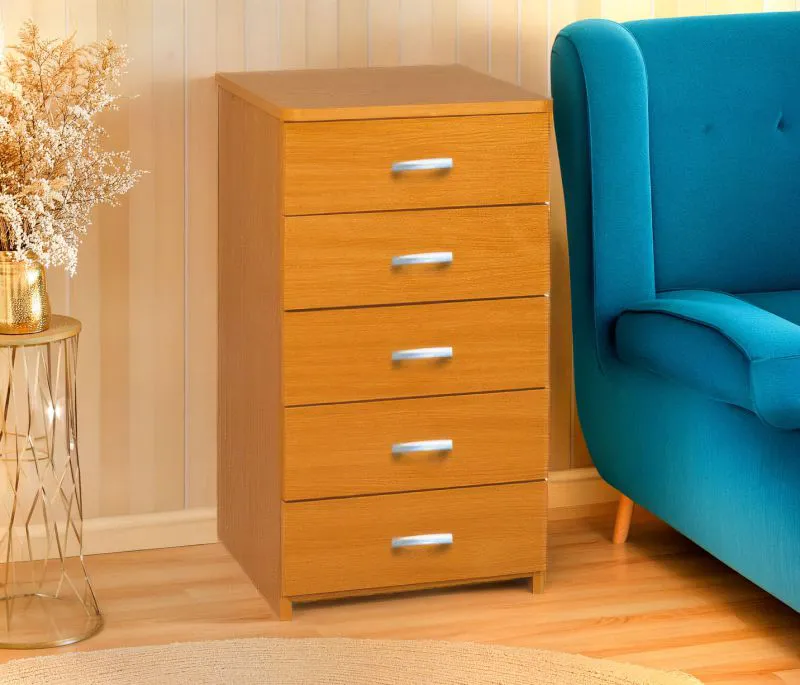 Kommode Kebumen 19, Farbe: Erle - Abmessungen: 78 x 41 x 42 cm (H x B x T)