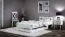 Einzelbett mit schlichten Design Nagol 03, Kiefer Vollholz massiv, Farbe: Weiß - Liegefläche: 80 x 200 cm (B x L)